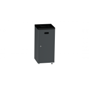 Caro avfallsbeholder, koksgr galvanisert stl, 90 l