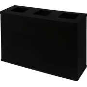 Eco Stasjon for avfallssortering, 3 b�tter, svart
