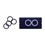 O-ringpakke for svivel for PowerUp Chain Drive (2023), 4 sorte, 2 hvite (PTFE)