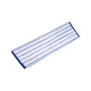 PALEVO Mikrofibermoppe med borrels. Bl/hvit 40cm.