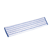 PALEVO Mikrofibermoppe med borrels. Bl/hvit 60cm.