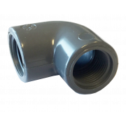 Gjenge-fitting 90° vinkel PVC 3/8