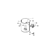 Nagle for beholderklemme for Ghibli AS 590