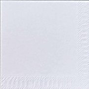 Serviet Duni 33x33, 1-lags, hvid, 7 x 600 stk