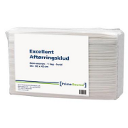 PrimeSource Trkeklut 1-lags 38x42 cm Non-Woven White, 5 pk x 80 stk. 