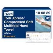 Tork Xpress H2 Soft Multifold H�ndt�rk, komprimert, hvitt, 2-lags