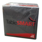TableSMART Lunsjserviett 3-lags, sort, 33x33cm. 1000 stk