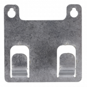 Veggbrakett for toalettbrste, rustfritt, 5 x 5cm