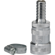 Vikan ventilkobling med slangekobling og automatisk avstengningsventil, 1/2